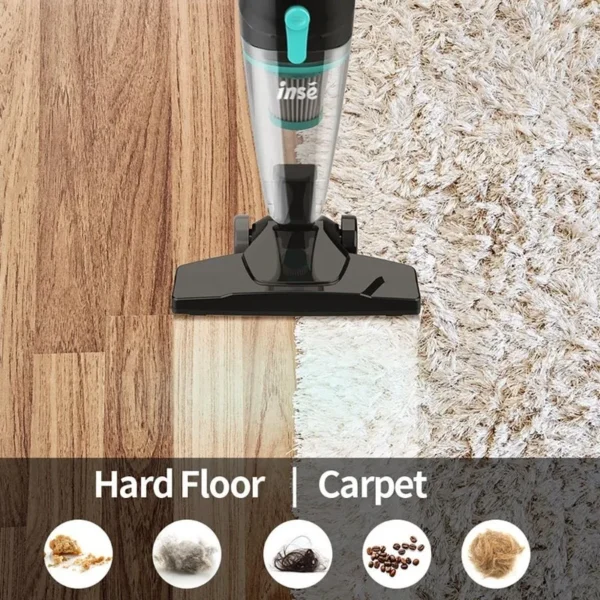 3-in-1 Powerful 400W Vacuum – Stick, Handheld & Corded for Whole-Home Cleaning!