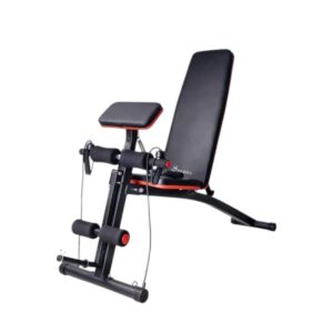 7-Position Adjustable Foldable Weight Bench with Leg/Thigh Extension & Preacher Curl – 660lb Capacity