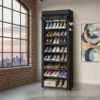 Space-Saving 27-Pair Shoe Organizer