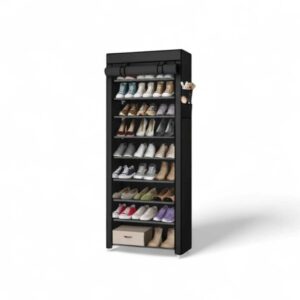 The Ultimate Organizer: 10-Tier Large Capacity Shoe Rack with Dustproof Cover