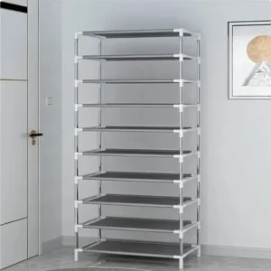 Space-Saving 27-Pair Shoe Rack