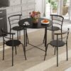 Compact 5-Piece Round Dining Set